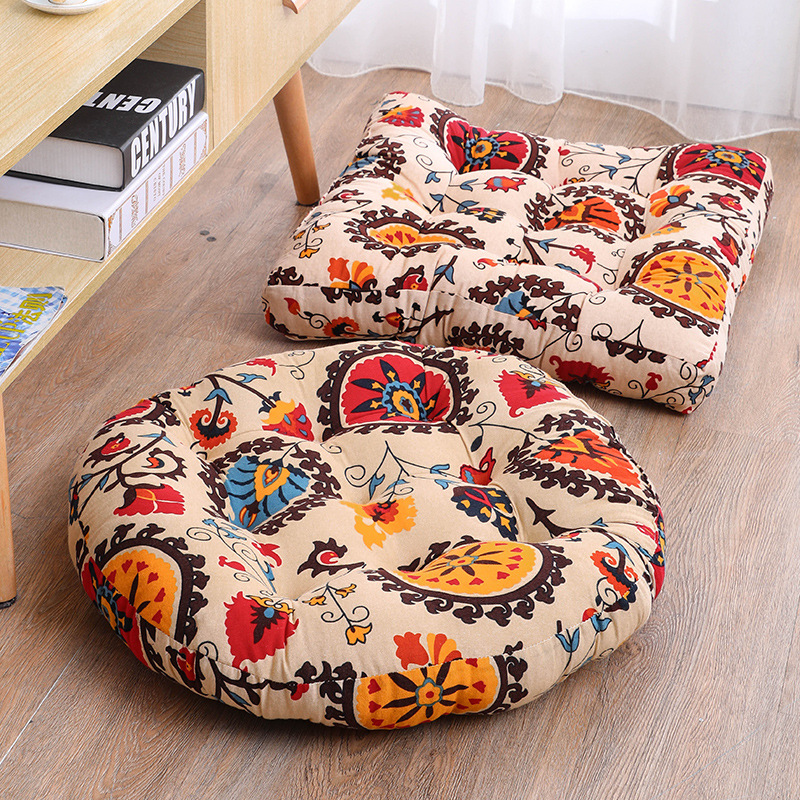 Yoga Mat - Round Floor Cushion Pillow Thickened Tatami