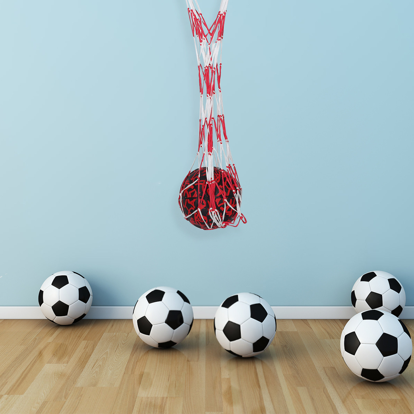 Mesh Sports Ball Bag Portable  - Gym Ball review and price