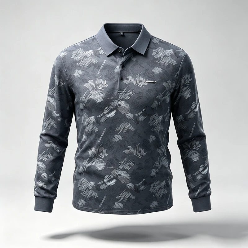 Spring Autumn Mens Lapel Polo  - Resistance Band review and price